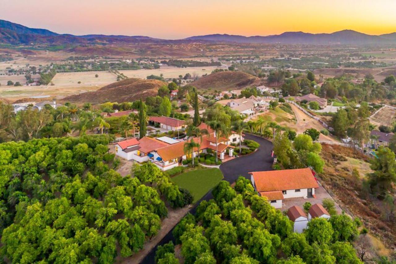 Perfect Wine Country Hilltop Hacienda Estate Temecula Exterior foto